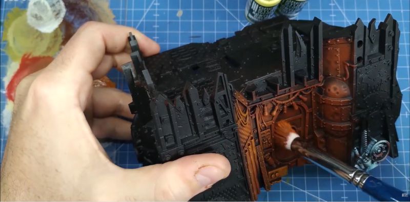 Esempio di come usare la tecnica del dry brush